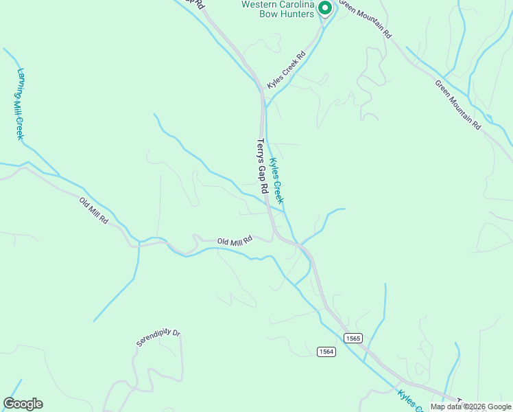 map of restaurants, bars, coffee shops, grocery stores, and more near 1168 Terrys Gap Road in Hendersonville