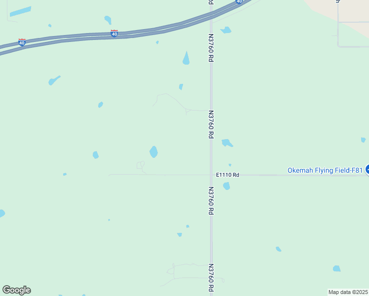 map of restaurants, bars, coffee shops, grocery stores, and more near 2305 South 14th Street in Okemah