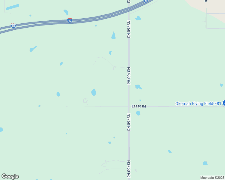 map of restaurants, bars, coffee shops, grocery stores, and more near 2305 South 14th Street in Okemah