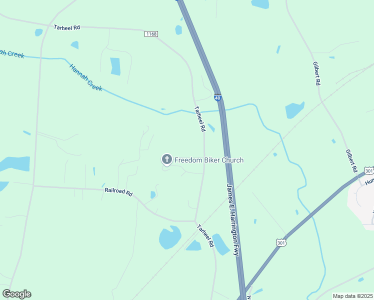 map of restaurants, bars, coffee shops, grocery stores, and more near 719 Tarheel Road in Benson