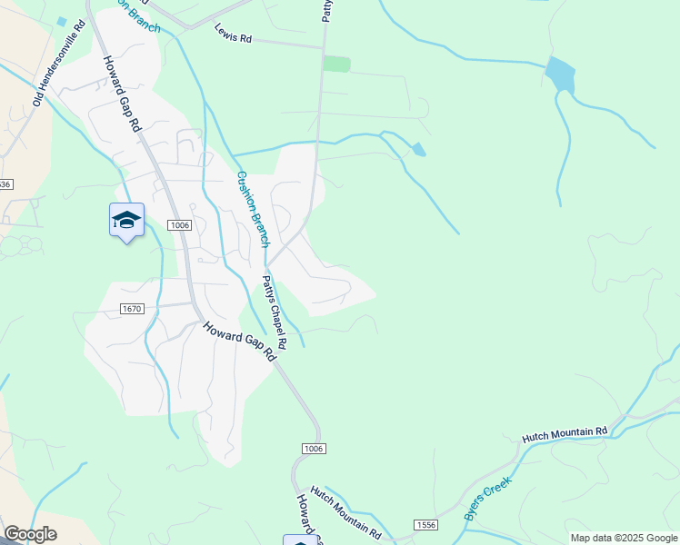 map of restaurants, bars, coffee shops, grocery stores, and more near 107 Forsythia Hedge Drive in Fletcher