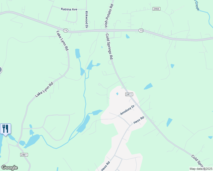 map of restaurants, bars, coffee shops, grocery stores, and more near 4051 Abshire Lane in Concord