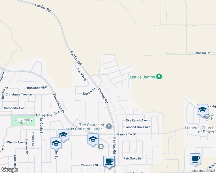 map of restaurants, bars, coffee shops, grocery stores, and more near 6004 Cliffwood Way in Bakersfield