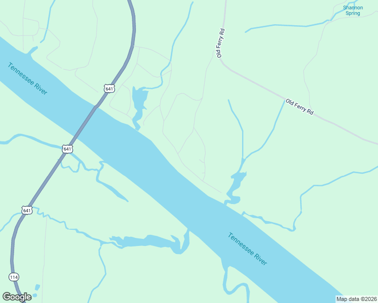 map of restaurants, bars, coffee shops, grocery stores, and more near 1128 Old Ferry Road in Bath Springs