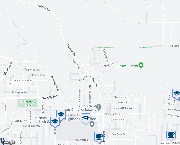 map of restaurants, bars, coffee shops, grocery stores, and more near 6116 Royal Coach Circle in Bakersfield