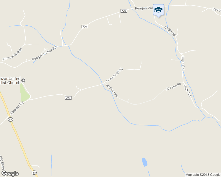 map of restaurants, bars, coffee shops, grocery stores, and more near JD Farm Road in Tellico Plains