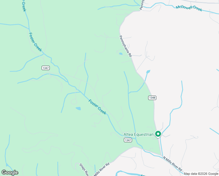 map of restaurants, bars, coffee shops, grocery stores, and more near 546 Foster Creek Road in Horse Shoe