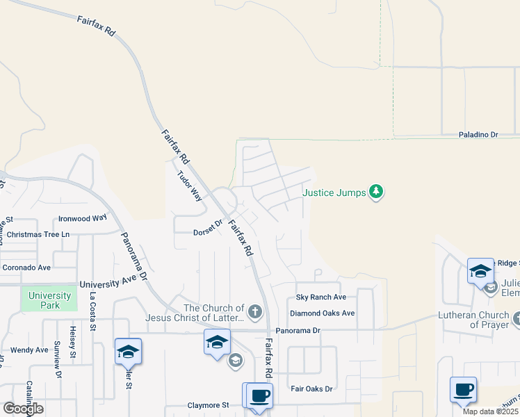 map of restaurants, bars, coffee shops, grocery stores, and more near 6004 Cliffwood Way in Bakersfield