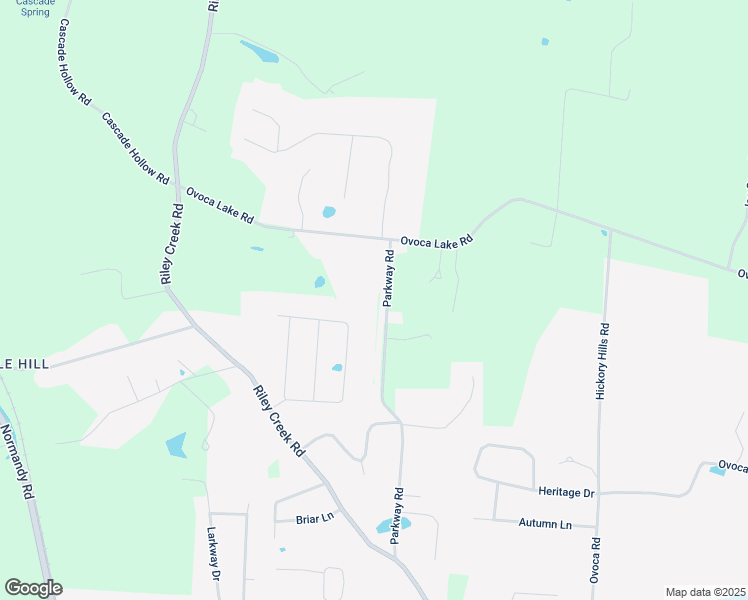 map of restaurants, bars, coffee shops, grocery stores, and more near 639 Parkway Road in Tullahoma