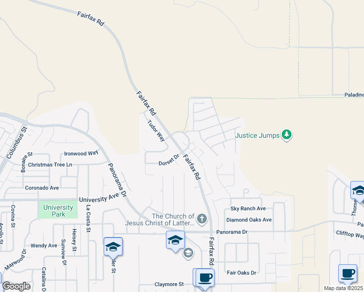 map of restaurants, bars, coffee shops, grocery stores, and more near 6013 Hill Dale Plaza in Bakersfield