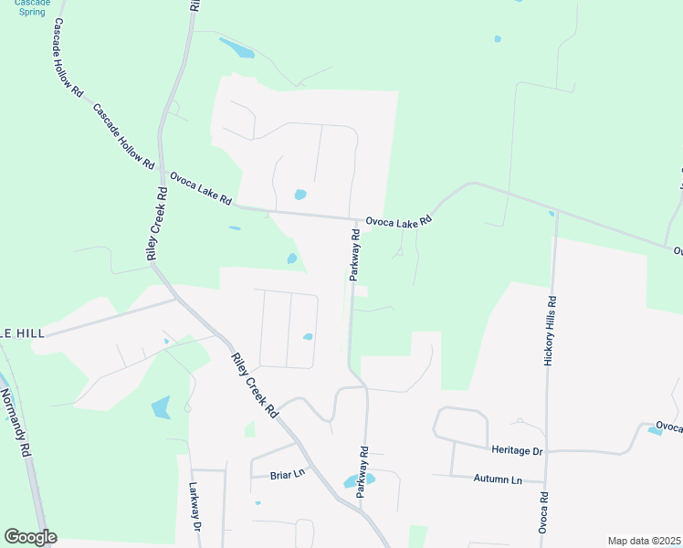 map of restaurants, bars, coffee shops, grocery stores, and more near 639 Parkway Road in Tullahoma