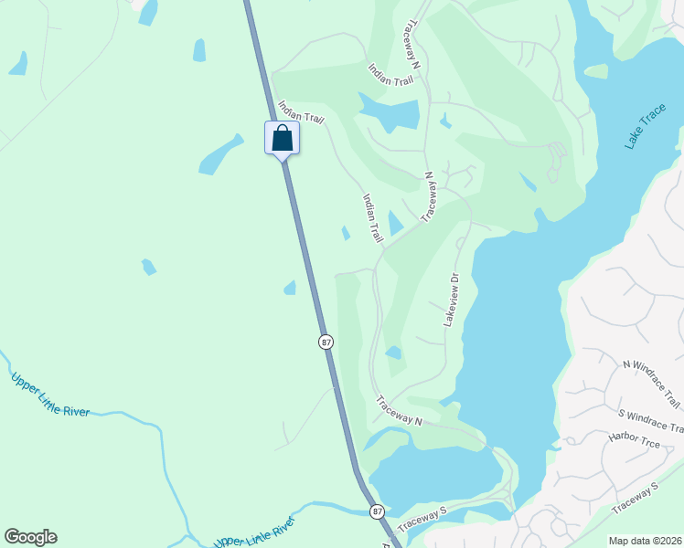 map of restaurants, bars, coffee shops, grocery stores, and more near 30 Traceway North in Sanford