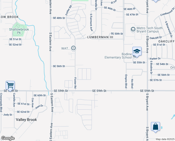 map of restaurants, bars, coffee shops, grocery stores, and more near 5600-5898 Hicks Lane in Oklahoma City