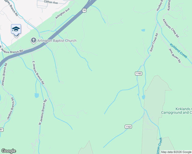 map of restaurants, bars, coffee shops, grocery stores, and more near 330 Bryson Gap Road in Bryson City