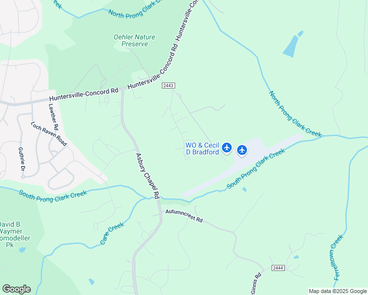 map of restaurants, bars, coffee shops, grocery stores, and more near 13700 Sims Road in Huntersville