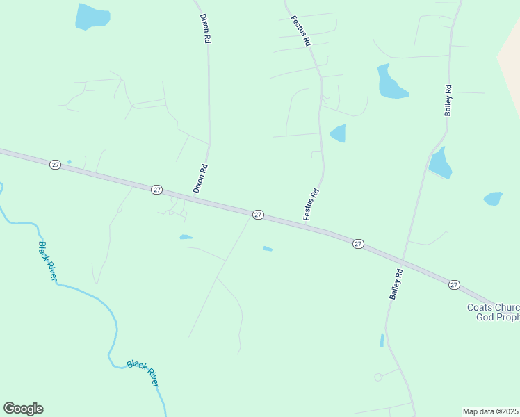 map of restaurants, bars, coffee shops, grocery stores, and more near 6757 North Carolina 27 in Coats