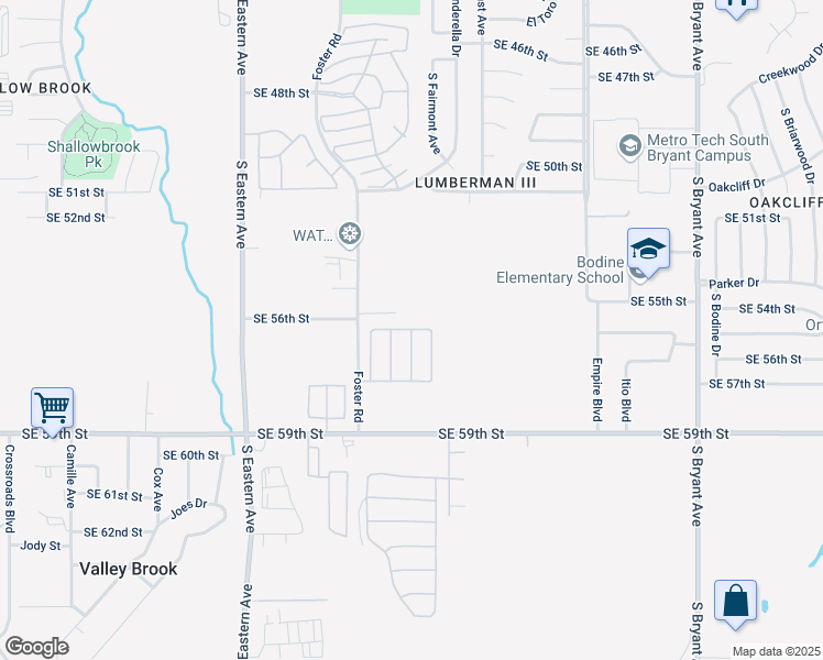 map of restaurants, bars, coffee shops, grocery stores, and more near 5600 Hicks Lane in Oklahoma City