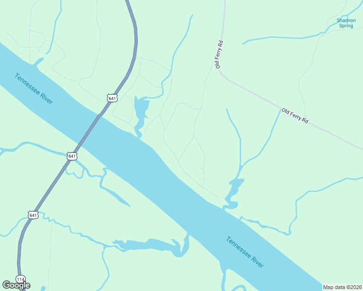 map of restaurants, bars, coffee shops, grocery stores, and more near 1128 Old Ferry Road in Bath Springs