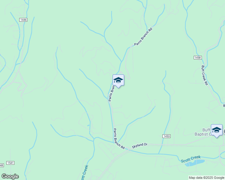 map of restaurants, bars, coffee shops, grocery stores, and more near 551 State Road 1452 in Sylva
