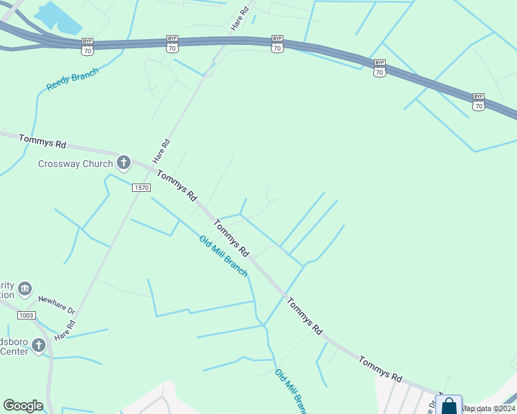 map of restaurants, bars, coffee shops, grocery stores, and more near 201 Clara Monte Drive in Goldsboro