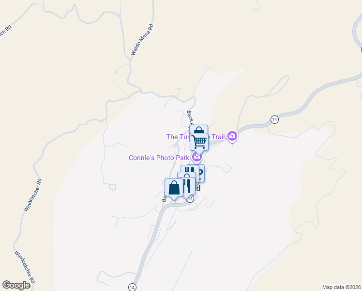 map of restaurants, bars, coffee shops, grocery stores, and more near 35 Back Road in Los Cerrillos