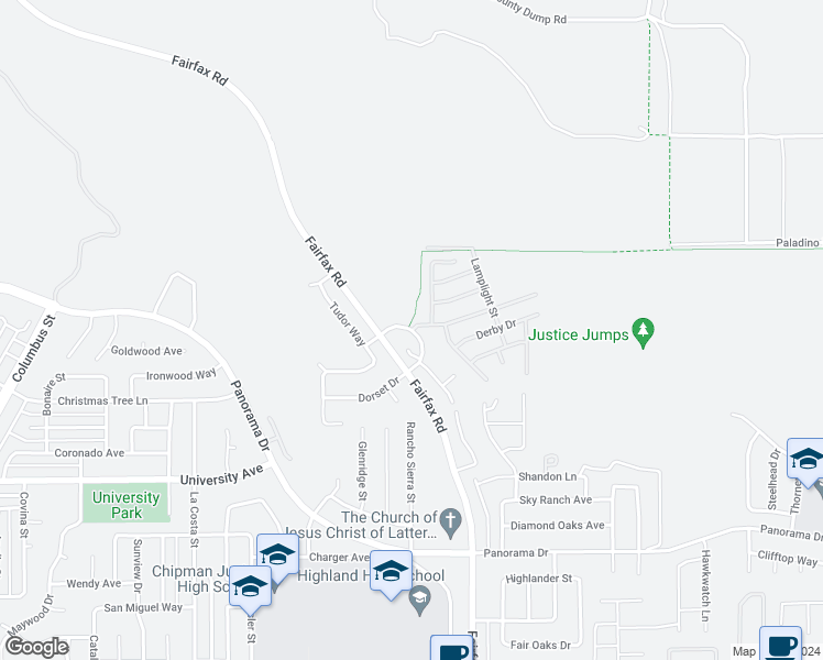 map of restaurants, bars, coffee shops, grocery stores, and more near 6124 Royal Coach Circle in Bakersfield