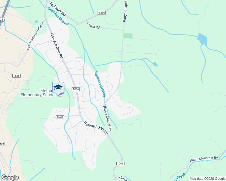 map of restaurants, bars, coffee shops, grocery stores, and more near 32 White Fox Drive in Fletcher