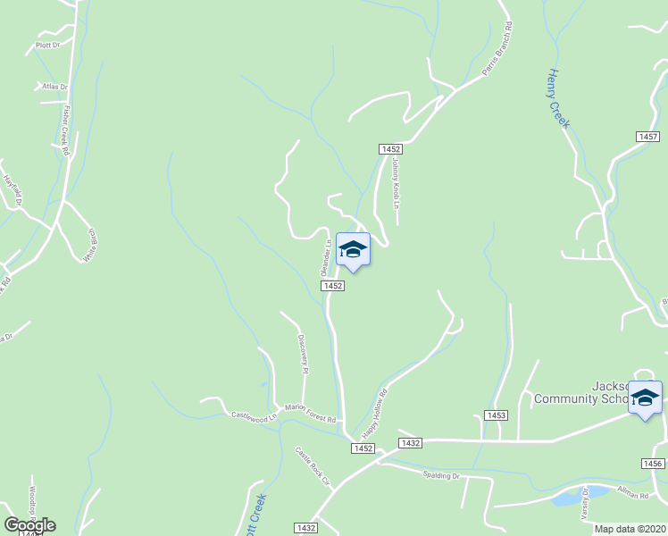 map of restaurants, bars, coffee shops, grocery stores, and more near 583 Parris Branch Road in Sylva