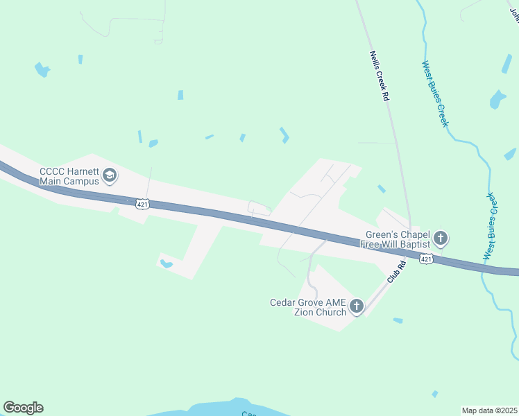 map of restaurants, bars, coffee shops, grocery stores, and more near 1573-1643 East Cornelius Harnett Boulevard in Lillington