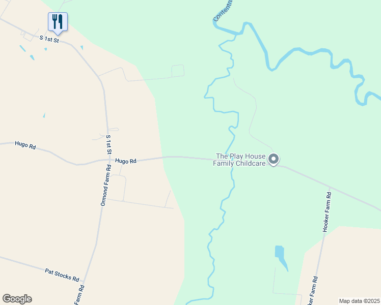 map of restaurants, bars, coffee shops, grocery stores, and more near 6689 Hugo Road in Hookerton