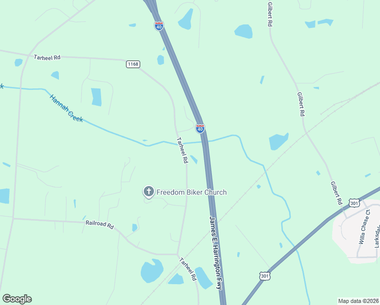 map of restaurants, bars, coffee shops, grocery stores, and more near 866 Tarheel Road in Benson
