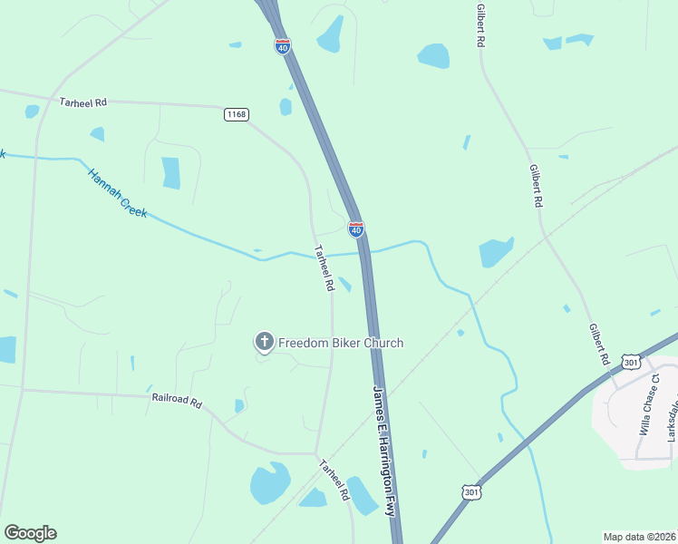 map of restaurants, bars, coffee shops, grocery stores, and more near 866 Tarheel Road in Benson