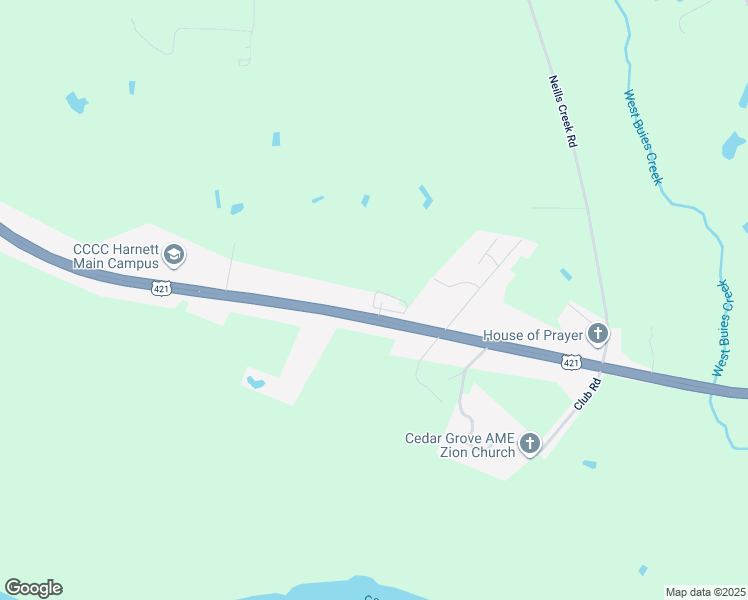 map of restaurants, bars, coffee shops, grocery stores, and more near 1573-1643 East Cornelius Harnett Boulevard in Lillington