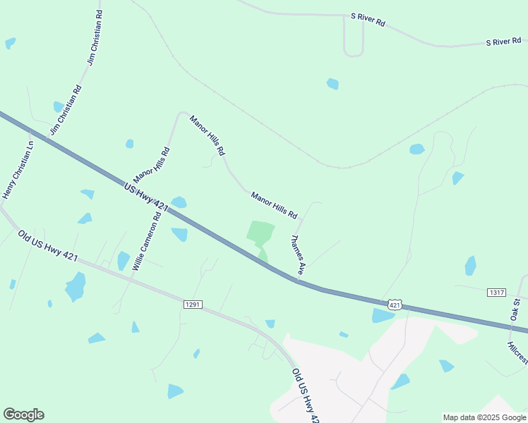 map of restaurants, bars, coffee shops, grocery stores, and more near 127 Manor Hills Road in Lillington