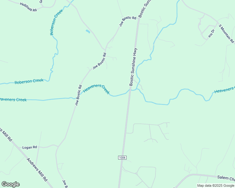 map of restaurants, bars, coffee shops, grocery stores, and more near 772 Joe Bostic Road in Bostic