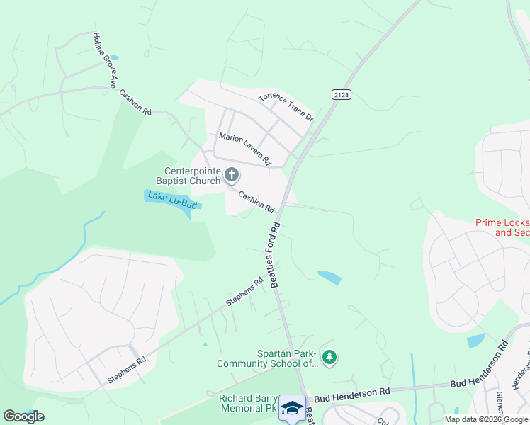 map of restaurants, bars, coffee shops, grocery stores, and more near 6620 Cashion Road in Huntersville