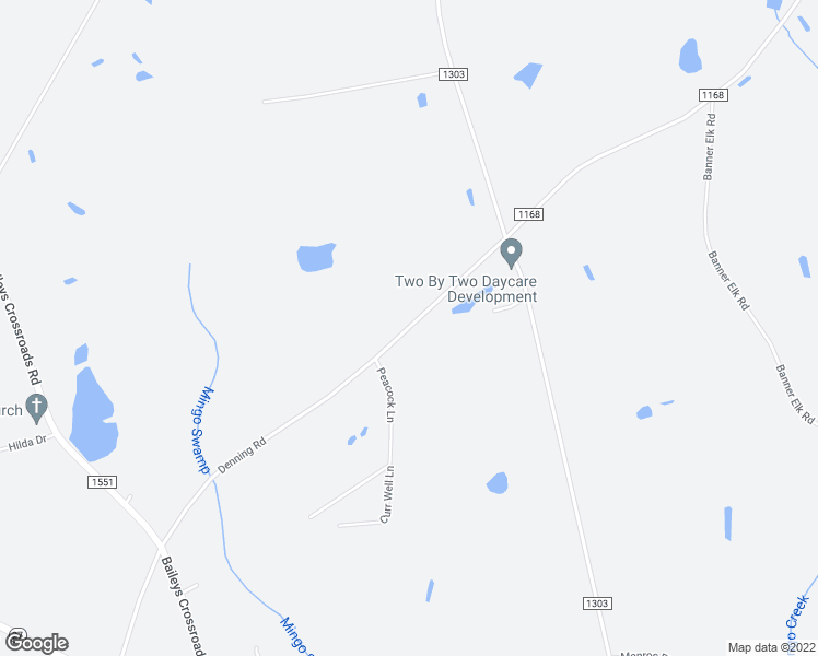 map of restaurants, bars, coffee shops, grocery stores, and more near 1640 Denning Road in Benson