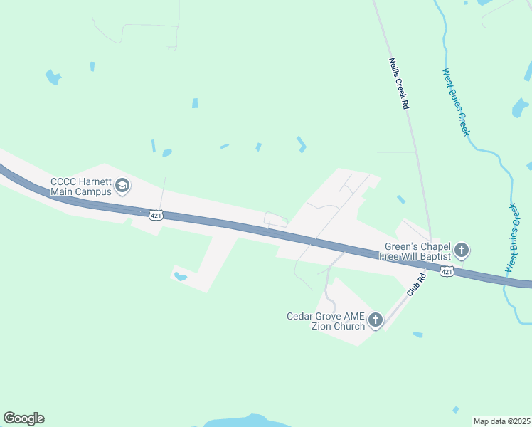 map of restaurants, bars, coffee shops, grocery stores, and more near 1573-1643 East Cornelius Harnett Boulevard in Lillington