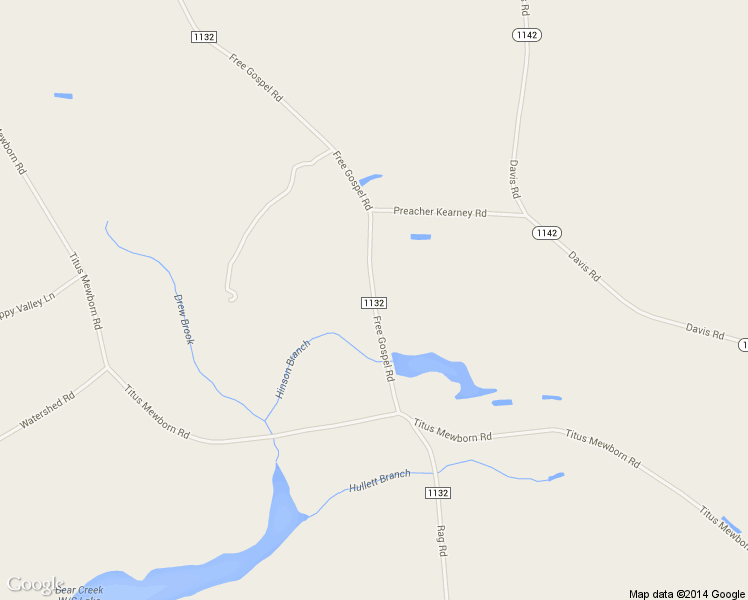 map of restaurants, bars, coffee shops, grocery stores, and more near 2306 Free Gospel Rd in Snow Hill