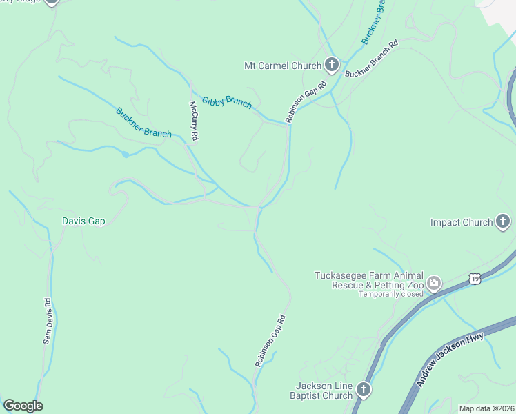 map of restaurants, bars, coffee shops, grocery stores, and more near 1-193 Sam Davis Road in Bryson City