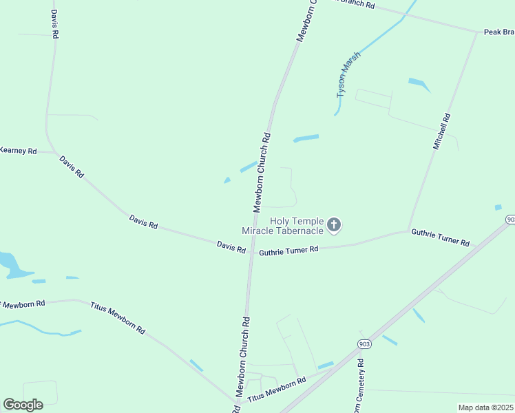 map of restaurants, bars, coffee shops, grocery stores, and more near 2193 Mewborn Church Road in Snow Hill