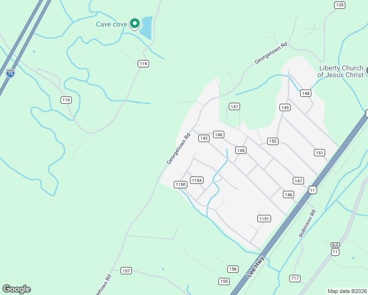 map of restaurants, bars, coffee shops, grocery stores, and more near 467 County Road 135 in Riceville