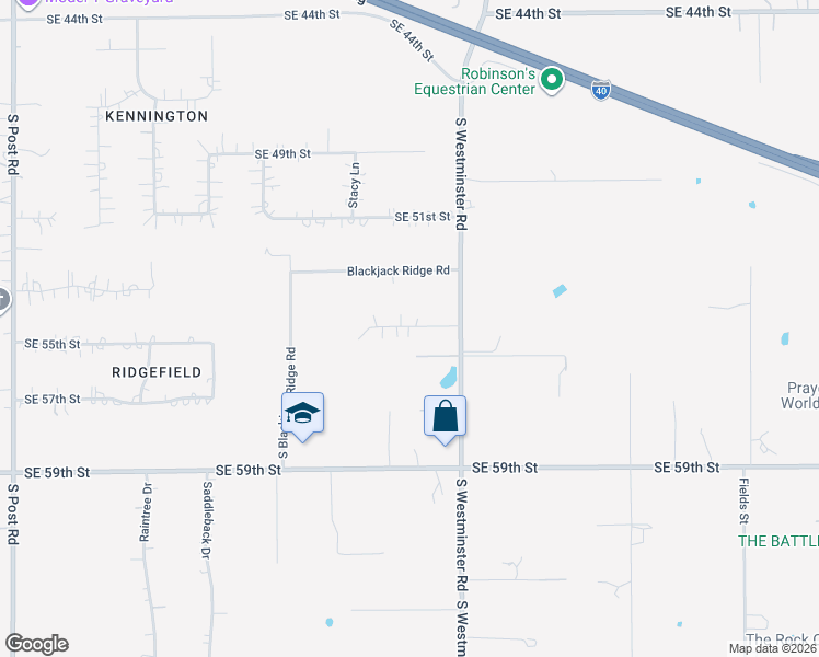 map of restaurants, bars, coffee shops, grocery stores, and more near 10812 Quail Run Road in Oklahoma City