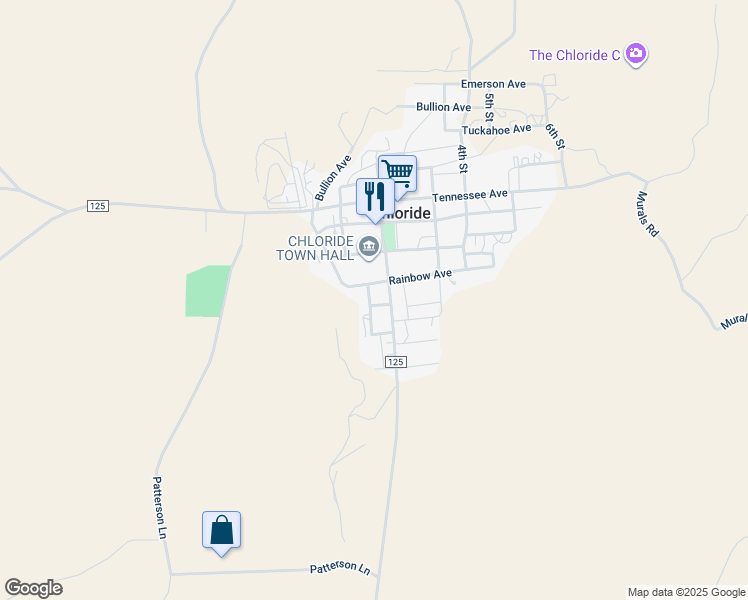 map of restaurants, bars, coffee shops, grocery stores, and more near 4980 West Park Avenue in Kingman