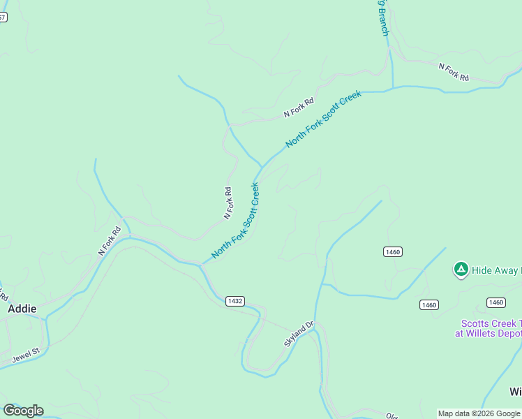 map of restaurants, bars, coffee shops, grocery stores, and more near 326 Upper North Fork Creek Road in Sylva