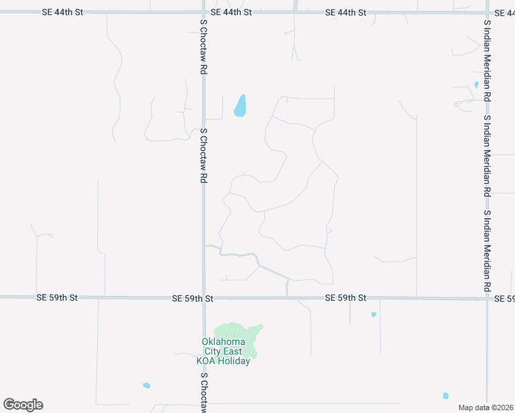 map of restaurants, bars, coffee shops, grocery stores, and more near 15128 Southeast 56th Street in Choctaw