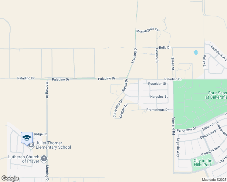 map of restaurants, bars, coffee shops, grocery stores, and more near 8904 Brown Hills Drive in Bakersfield