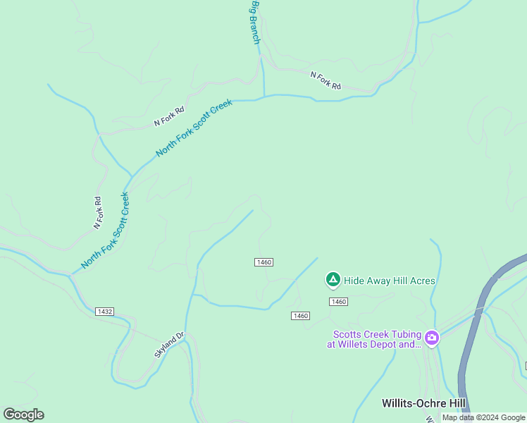 map of restaurants, bars, coffee shops, grocery stores, and more near 1500 Henry Road in Sylva
