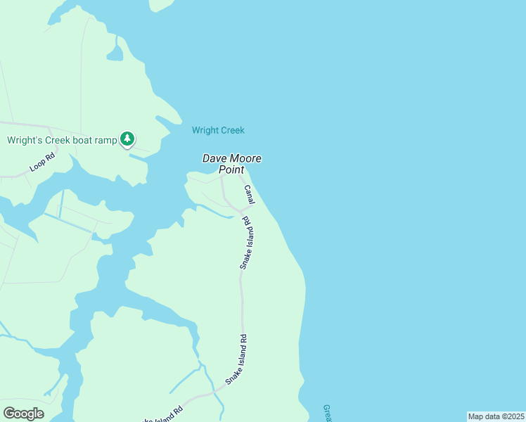 map of restaurants, bars, coffee shops, grocery stores, and more near 1562 Snake Island Road in Belhaven