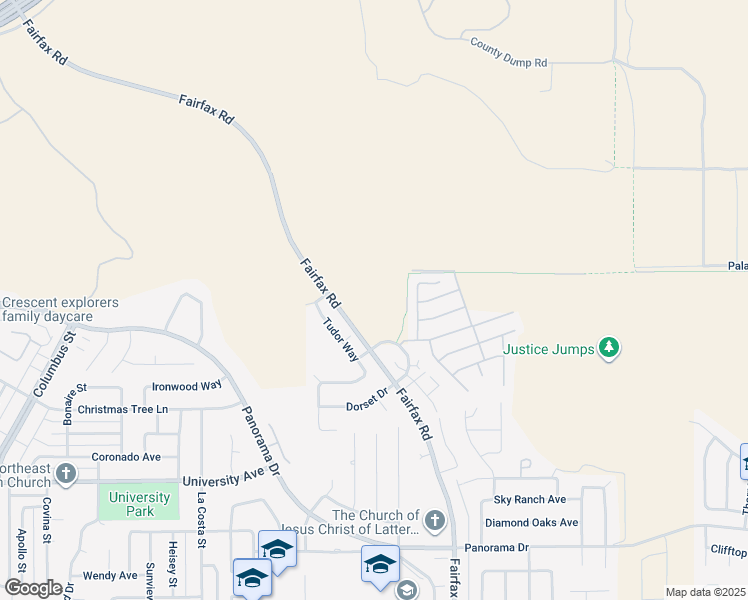 map of restaurants, bars, coffee shops, grocery stores, and more near 6215 South Fairfax Road in Bakersfield